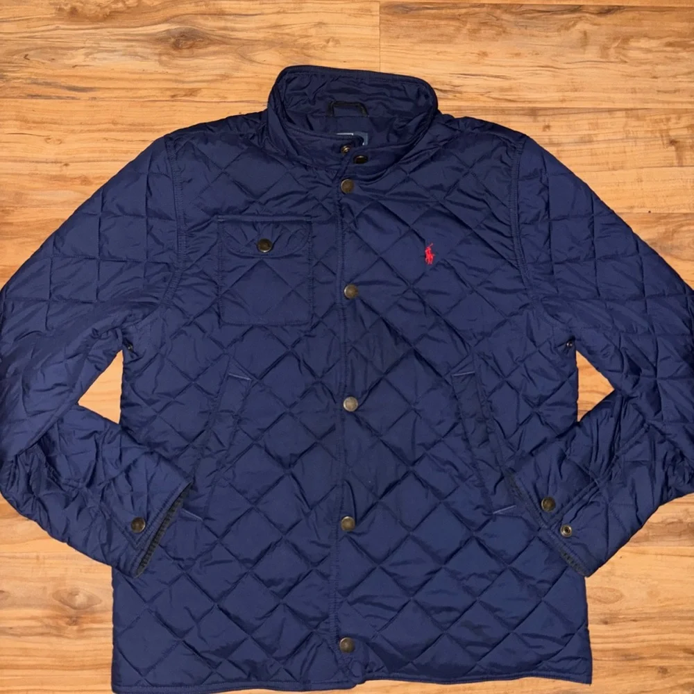 Polo by Ralph Lauren Youth Blue Quilted Puffer Jacket